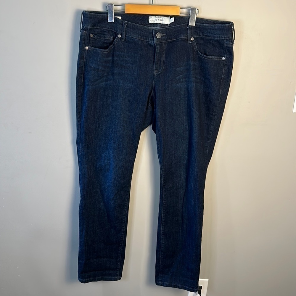 Torrid Boyfriend Jean Dark Blue Wash Women's Size 18R